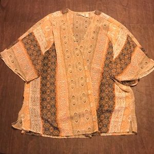 Chico’s Shear Open Front Top. Size 3